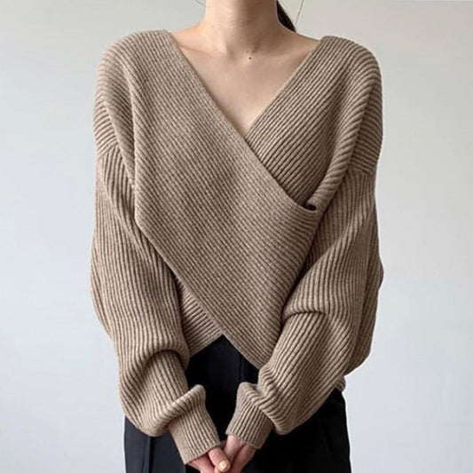Van Delft Mode ® | Elegante kruisgebreide trui
