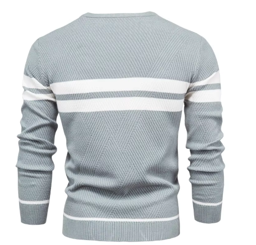 Jongman™ | Moderne Herentrui Met Streepdesign