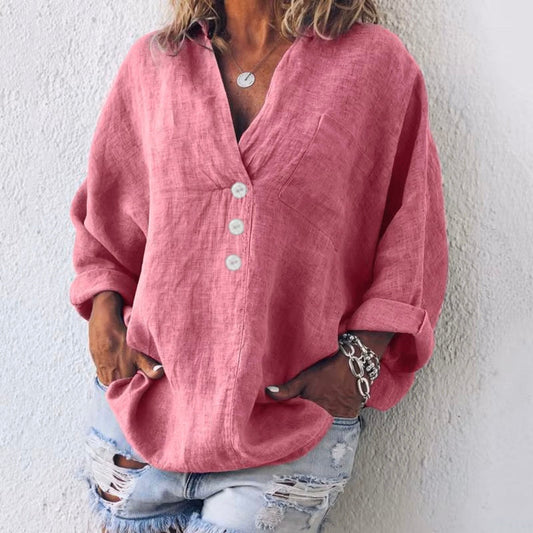Liverno™ Celeste | Stylowa Bluzka O Naturalnym Looku