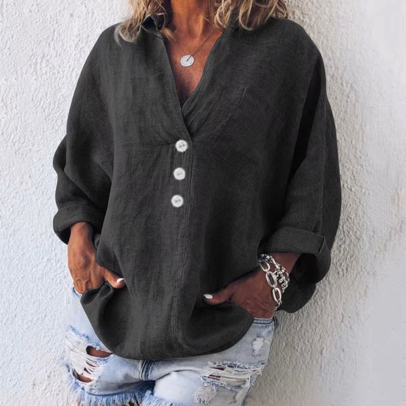 Liverno™ Celeste | Stylowa Bluzka O Naturalnym Looku