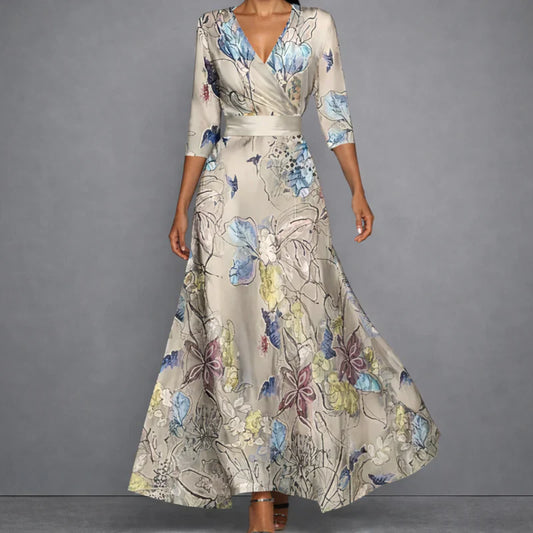 Liverno™ Ayla | Elegancka Sukienka Maxi Podkreślająca Sylwetkę