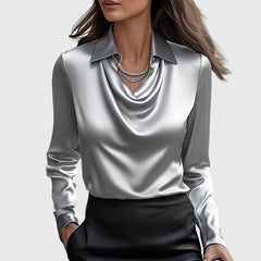 Liverno Noelle | Elegant satinblus