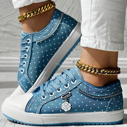 Liverno™ Caro | Eleganckie Sneakersy z Kwiatowymi Detalami