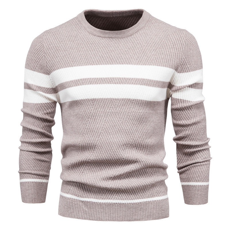 Jongman™ | Moderne Herentrui Met Streepdesign