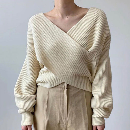 Van Delft Mode ® | Elegante kruisgebreide trui