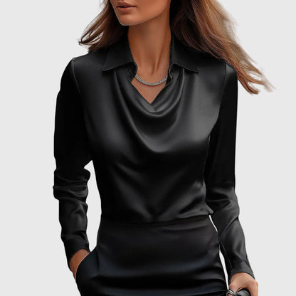 Liverno™ Noelle | Elegancka Satynowa Bluzka