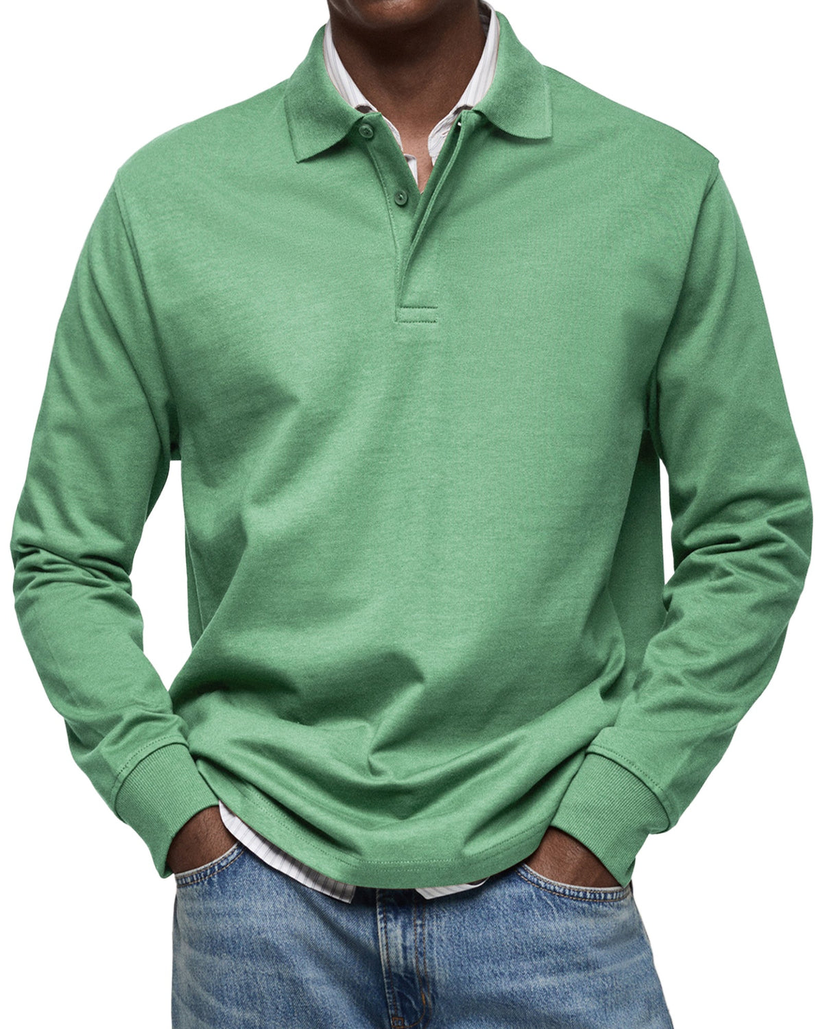 Bellario - Luxe Poloshirt met Lange Mouwen