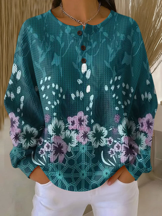 Nora™ - Tröja med blommönster
