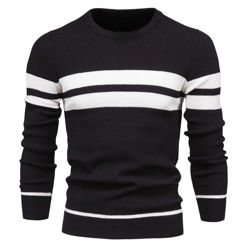 Jongman™ | Moderne Herentrui Met Streepdesign
