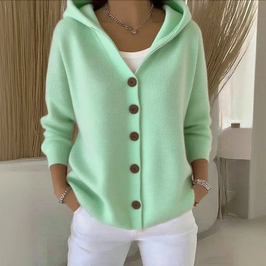 Liverno™ Marceline | Stylowy Kardigan z Kapturem Premium