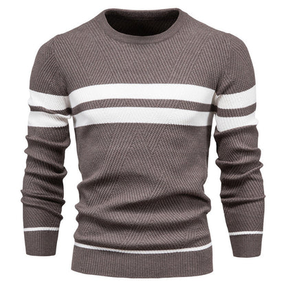Jongman™ | Moderne Herentrui Met Streepdesign