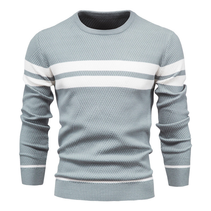 Jongman™ | Moderne Herentrui Met Streepdesign