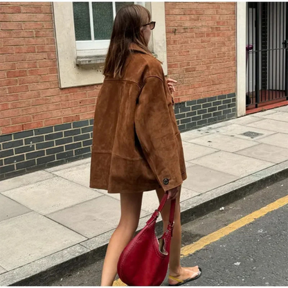Van Elst Mode® | Suede Statement Coat