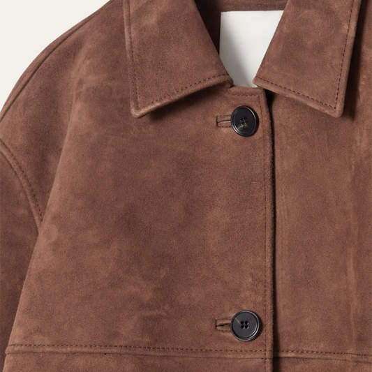 Van Elst Mode® | Collared Suede Jacket