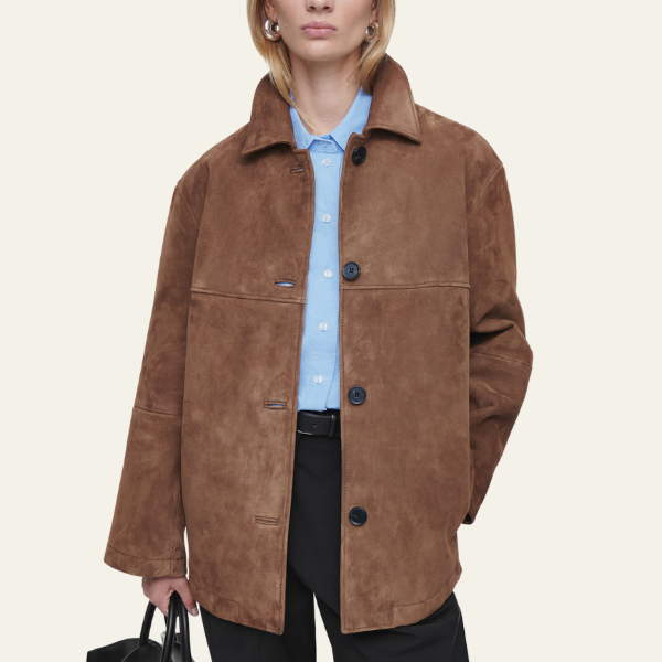 Van Elst Mode® | Collared Suede Jacket