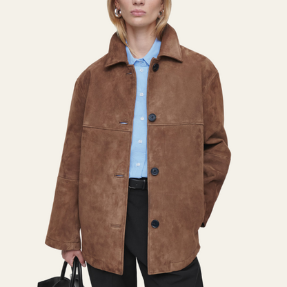 Van Elst Mode® | Collared Suede Jacket
