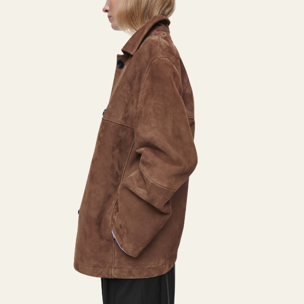 Van Elst Mode® | Collared Suede Jacket