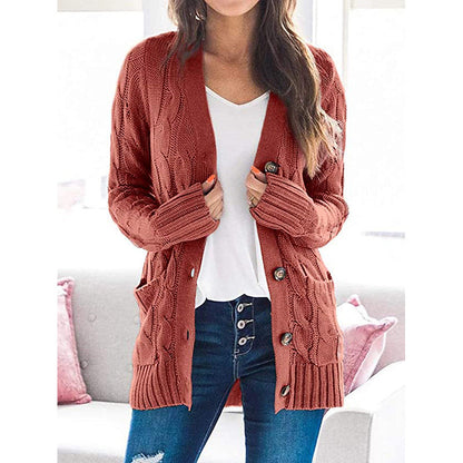 Olivia | Dames Gebreide Midi-Trui – Warm & Comfortabel voor de Herfst