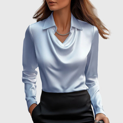 Liverno™ Noelle | Elegancka Satynowa Bluzka