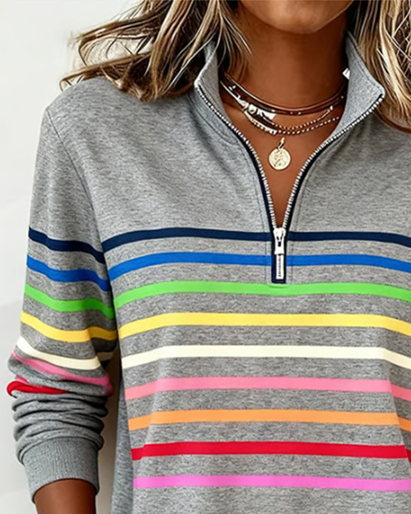 Liverno™ Mila | Kolorowy Sweter Casual na Co Dzień