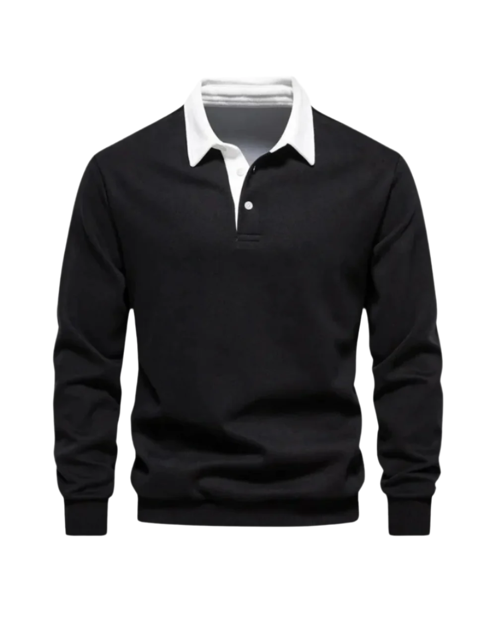Liverno Maleko | Elegancka Polo Męska z Kontrastowym Kołnierzykiem