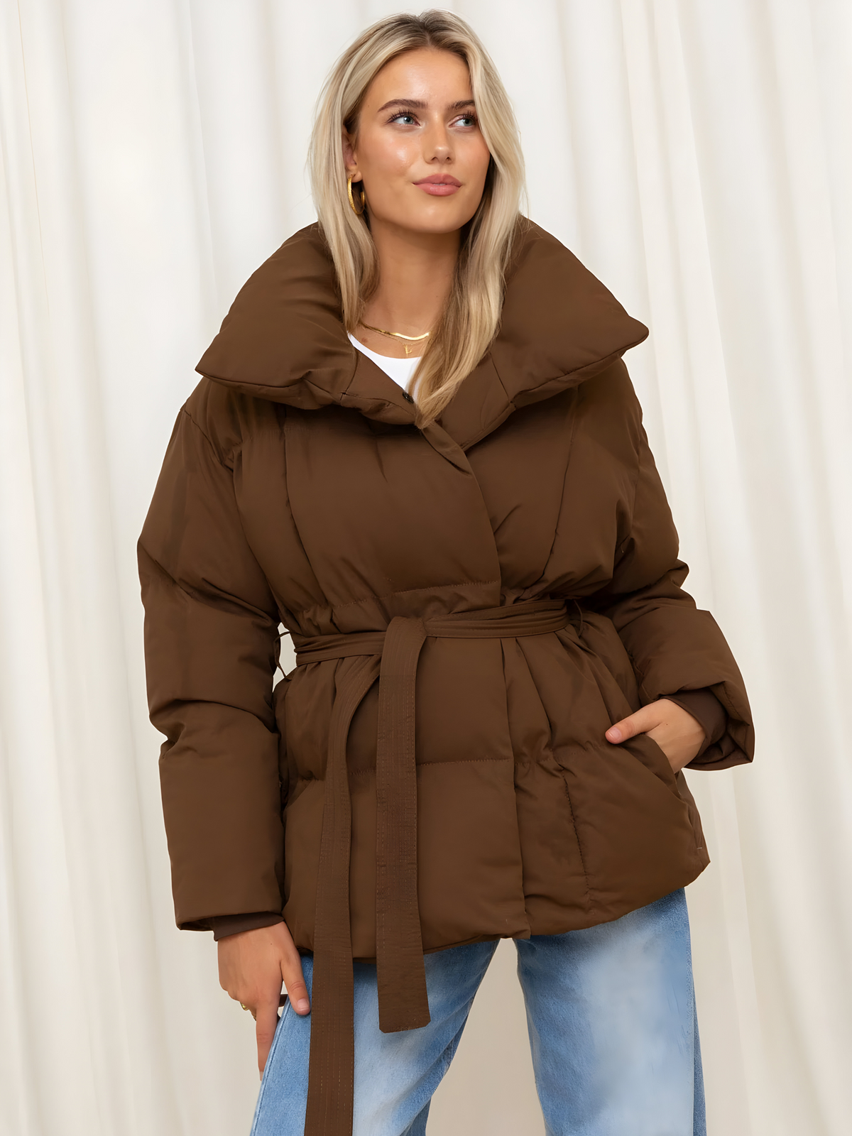 Van Elst Mode® | Elegante Gewatteerde Jas