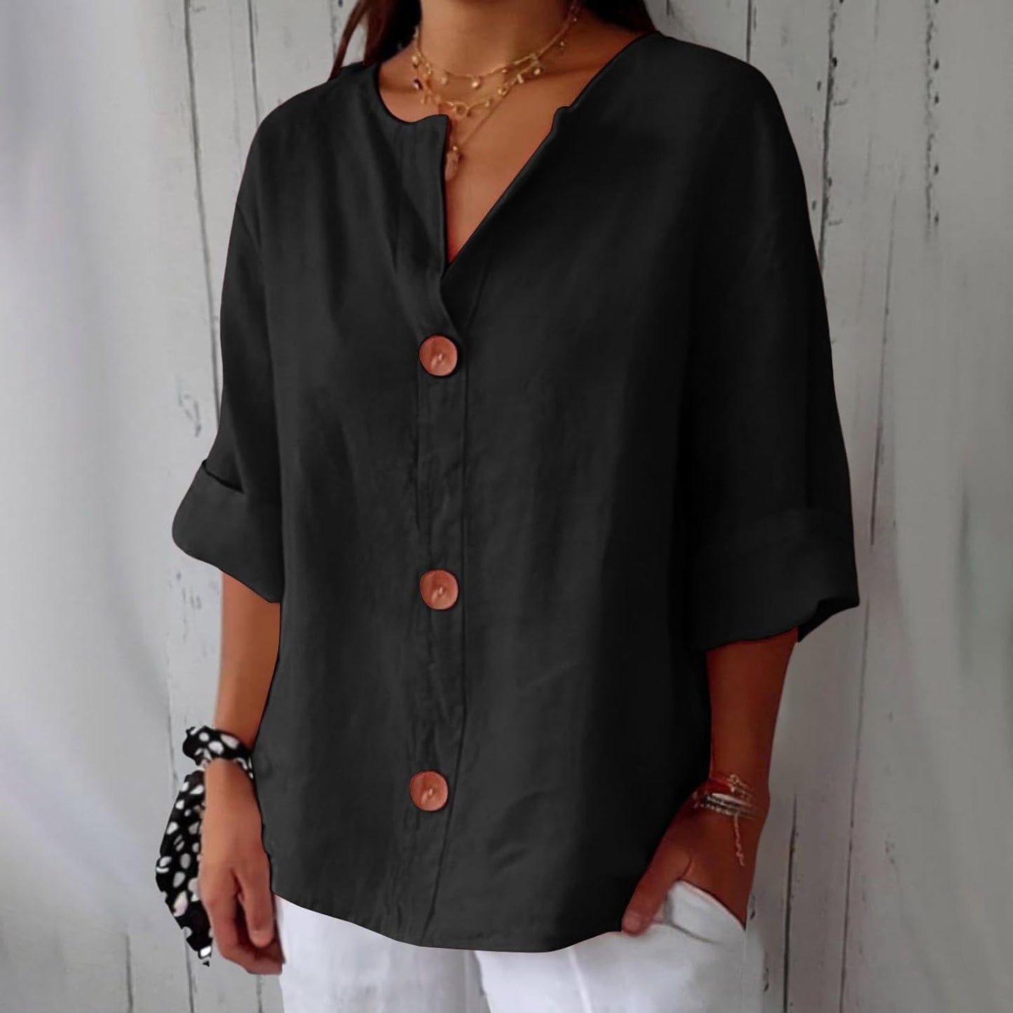 Liverno™ Maeve | Elegancka Bluzka z Dekoltem V