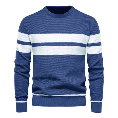 Jongman™ | Moderne Herentrui Met Streepdesign