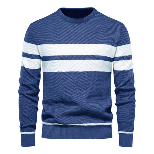 Jongman™ | Moderne Herentrui Met Streepdesign