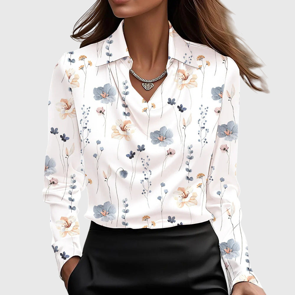 Liverno™ Noelle | Elegancka Satynowa Bluzka