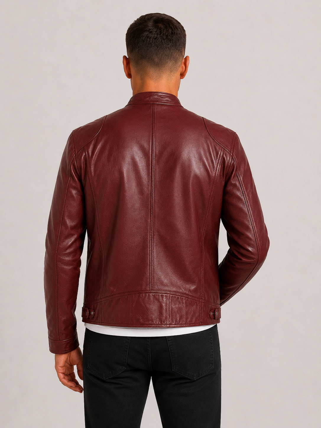 Lunelle | Heren Leren Bikerjack Stoere Tijdloze Stijl