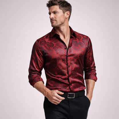 Reid | Gloss Finish Men’s Shirt with Modern Edge