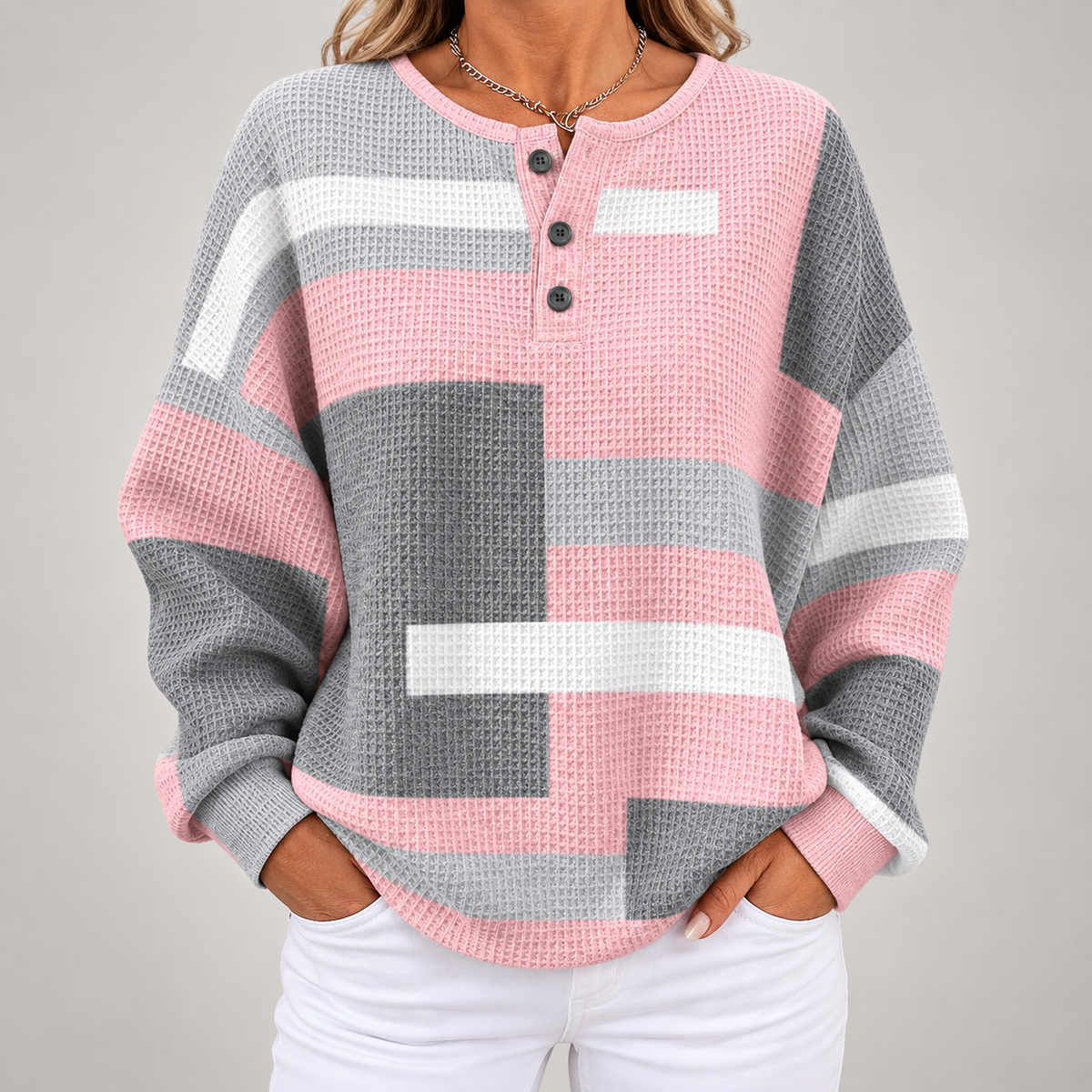 Johanna | Vintage Sweatshirt Met Kleurvlakken