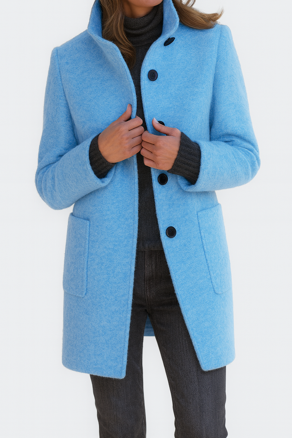 Van Elst Mode® | Damesjas met hoge kraag