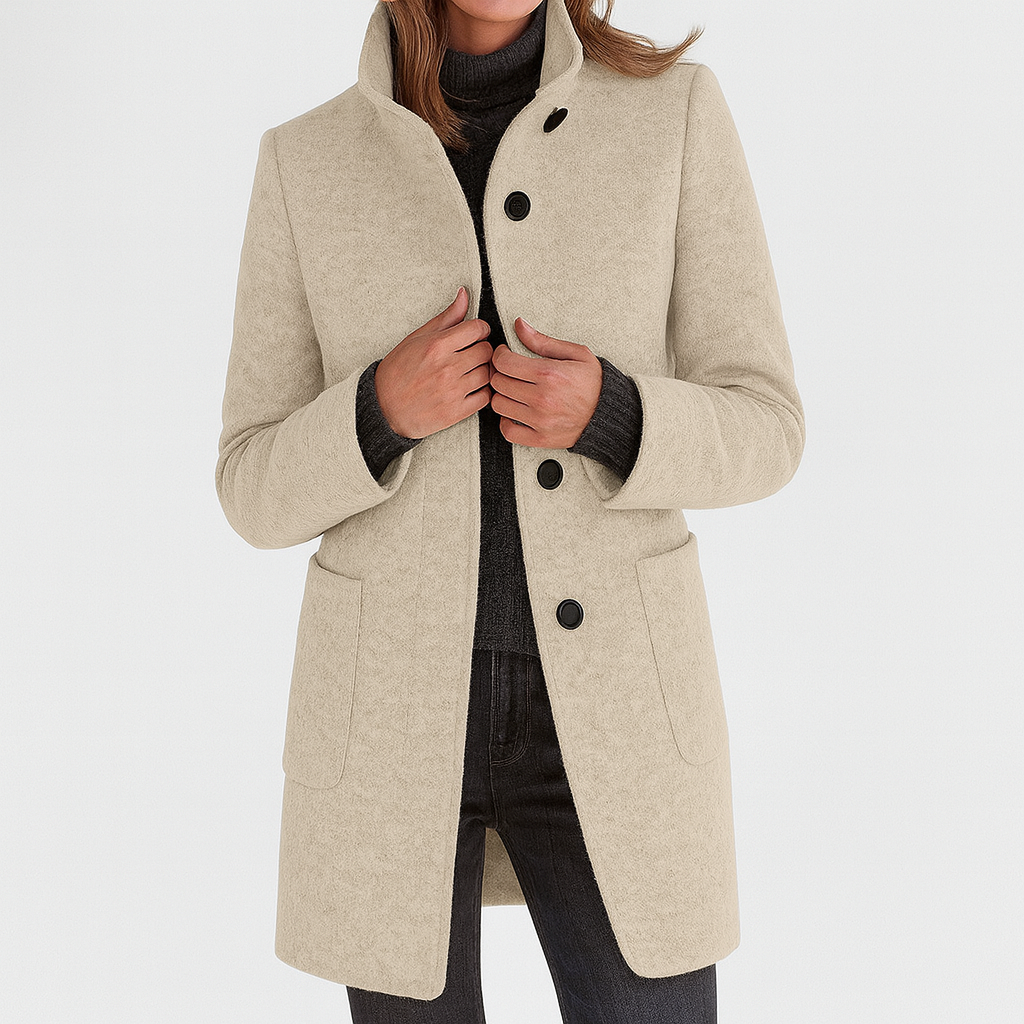 Van Elst Mode® | Damesjas met hoge kraag
