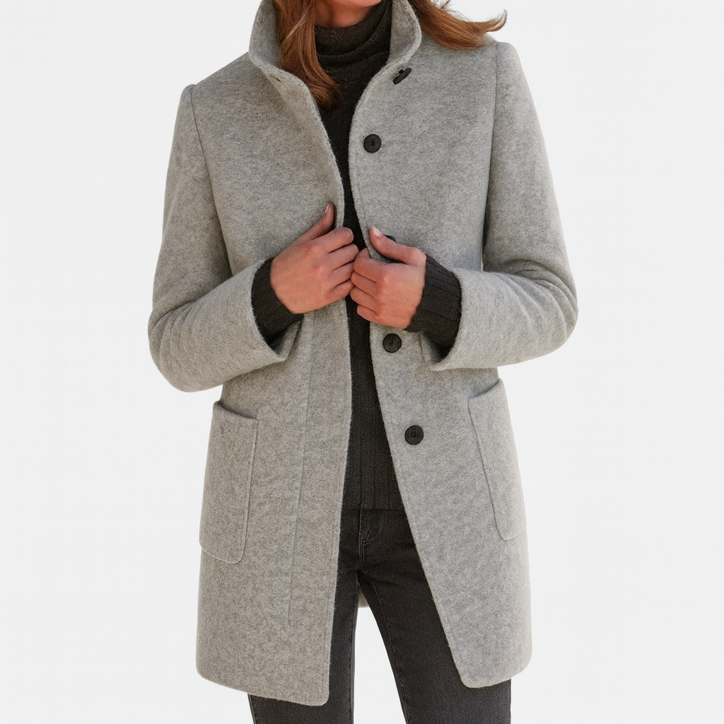 Van Elst Mode® | Damesjas met hoge kraag