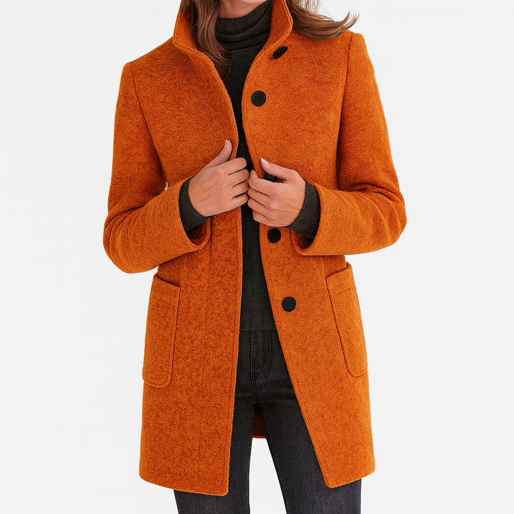 Van Elst Mode® | Damesjas met hoge kraag