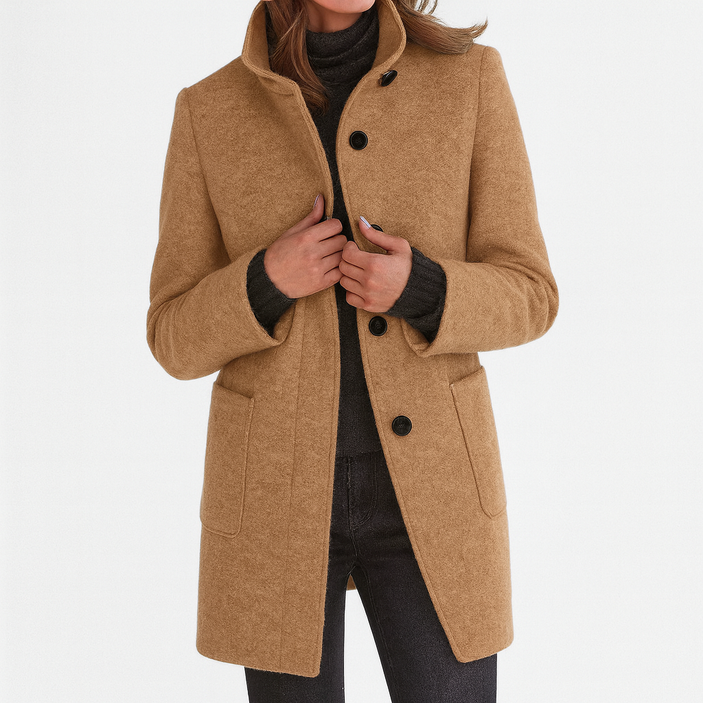 Van Elst Mode® | Damesjas met hoge kraag