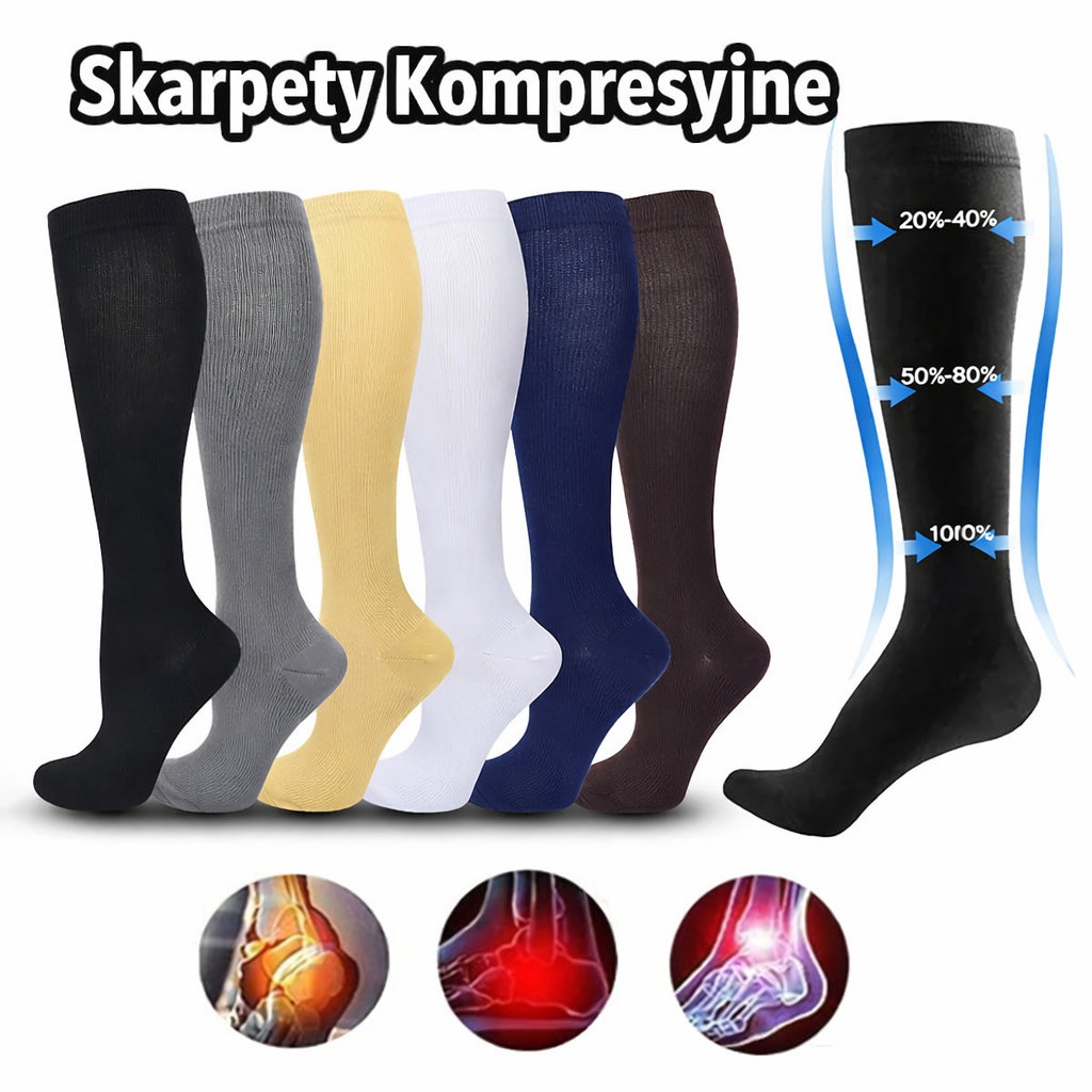 Liverno™ Alex | kompresyjne skarpety sportowe dla mężczyzn i kobiet