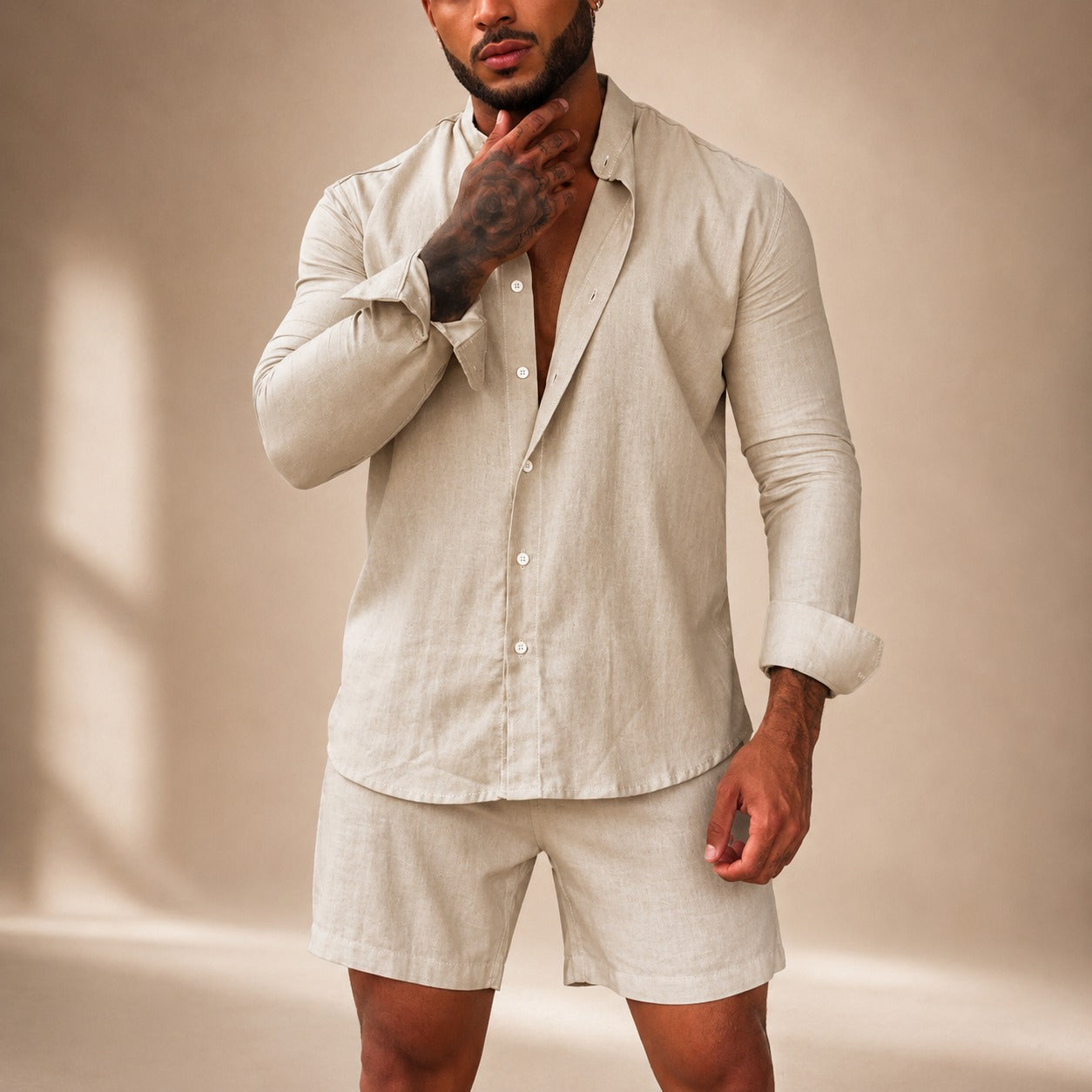Diego - Entspanntes Shirt-Shorts-Set