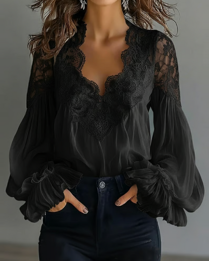 Liverno™ Laceva | Elegancka Koronkowa Bluzka