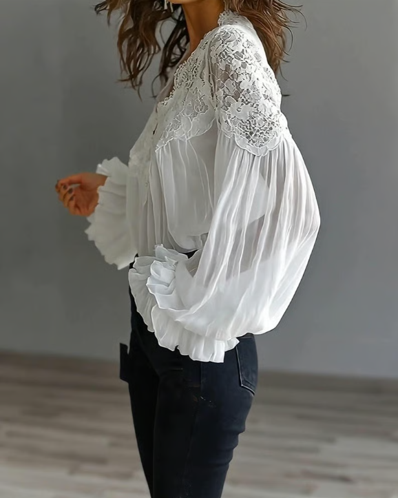 Liverno™ Laceva | Elegancka Koronkowa Bluzka