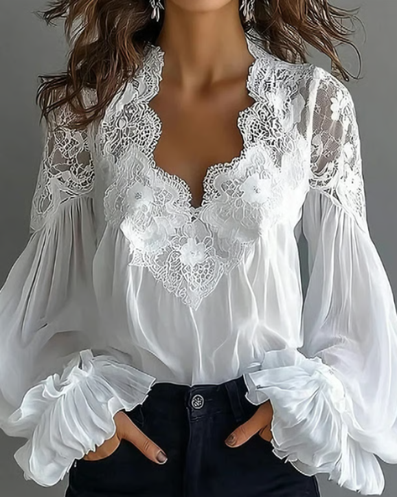 Liverno™ Laceva | Elegancka Koronkowa Bluzka