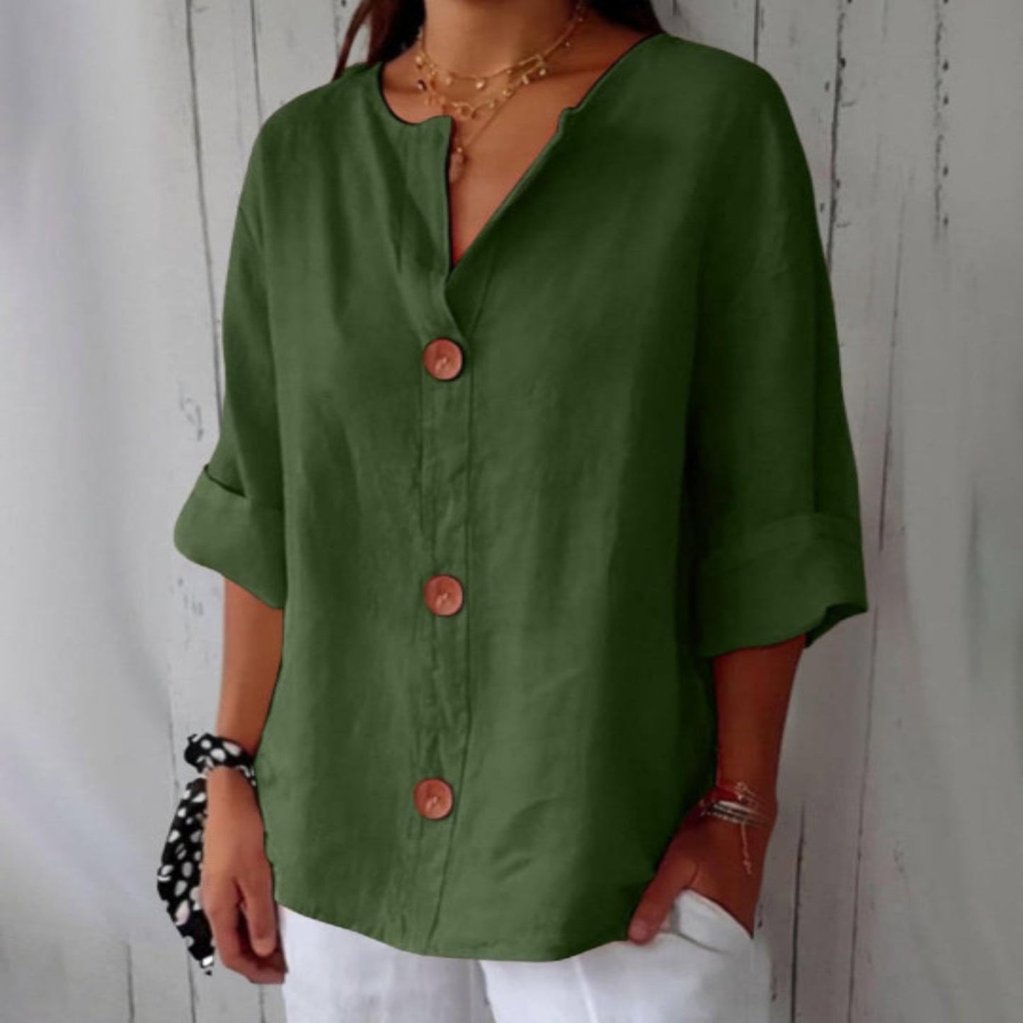 Liverno™ Maeve | Elegancka Bluzka z Dekoltem V