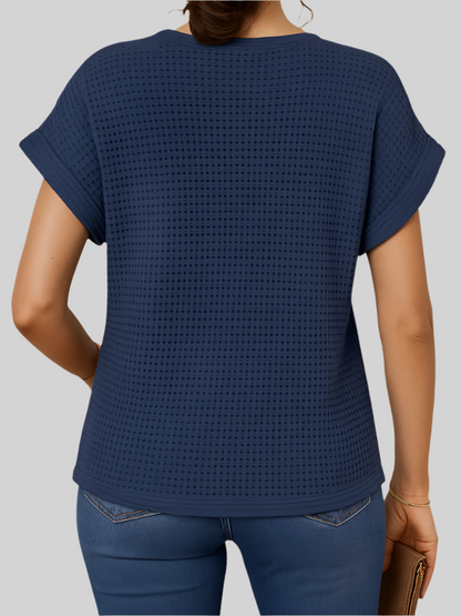 Liverno™ Olivia | Elegancki top z krótkim rękawem