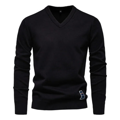 Jongman™ | Katoenen V-Hals Heren Sweater