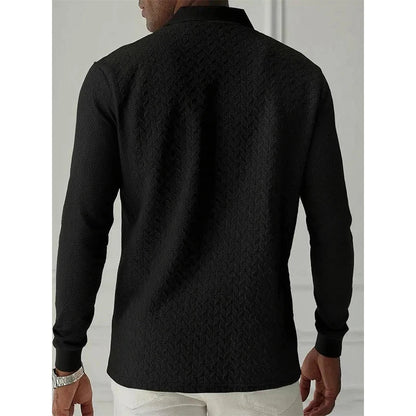 Jongman™ | Casual Heren Polo Met Lange Mouwen