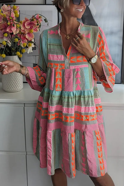 Liverno™ Juliane | Zwiewna Sukienka Boho z Falbanami