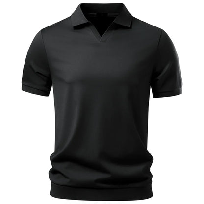 Liverno Eric | Elegancka Polo Premium z Dekoltem V dla Mężczyzn