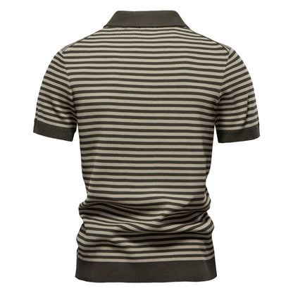 Liverno Fabian | Elegancka Polo w Paski Premium dla Mężczyzn